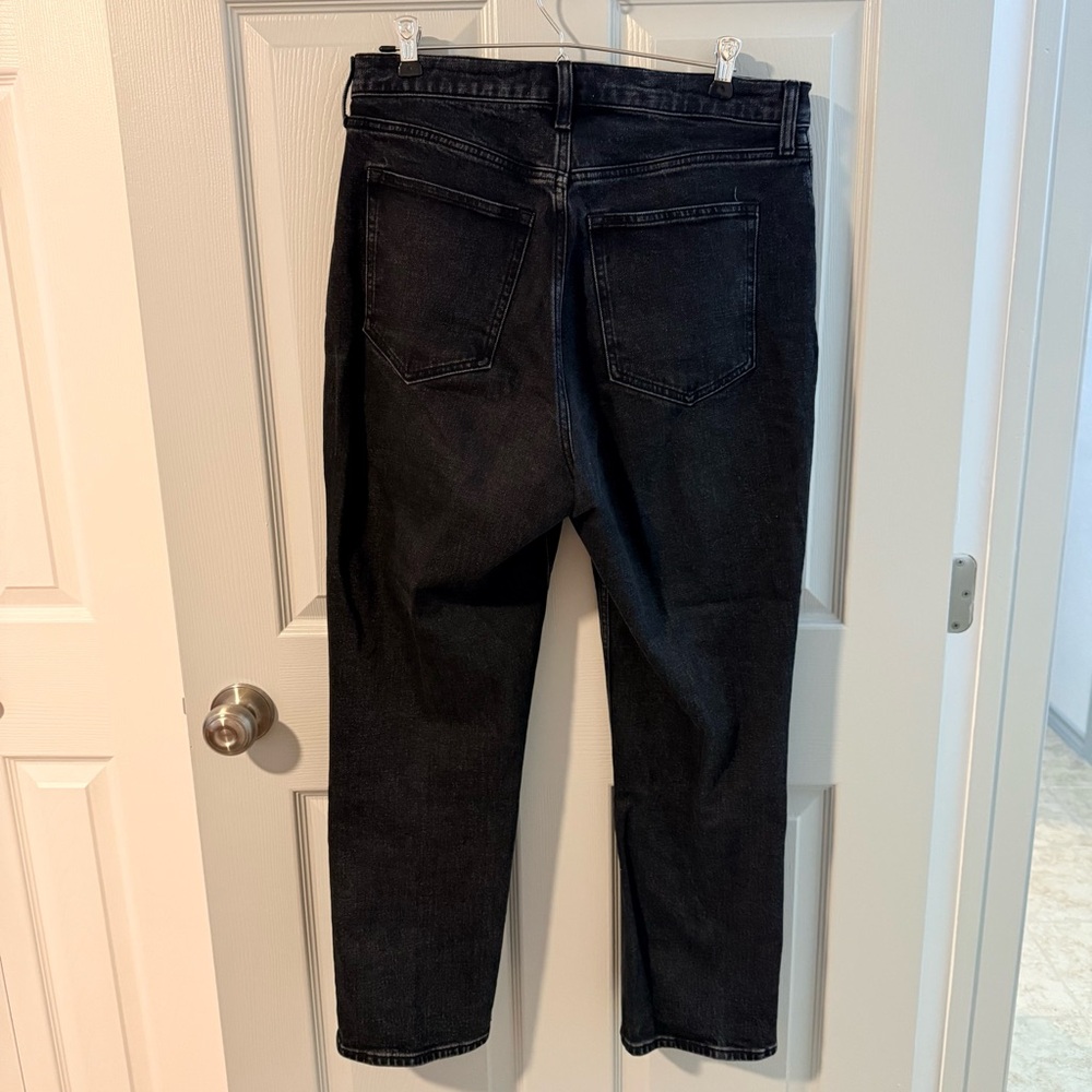 Abercrombie & Fitch Curve Live Ultra High Rise Ankle Straight Jeans - Picture 2 of 3